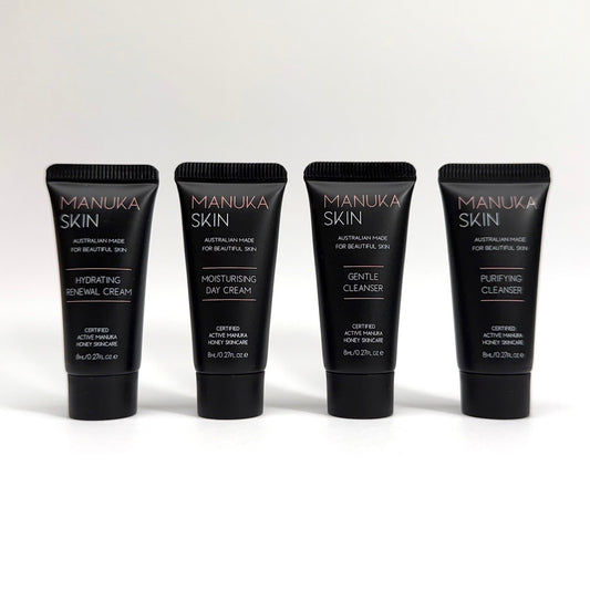 From Ordinary to Extraordinary: Manuka Skin's Top 4 Products, Deluxe Size Sample Pack.